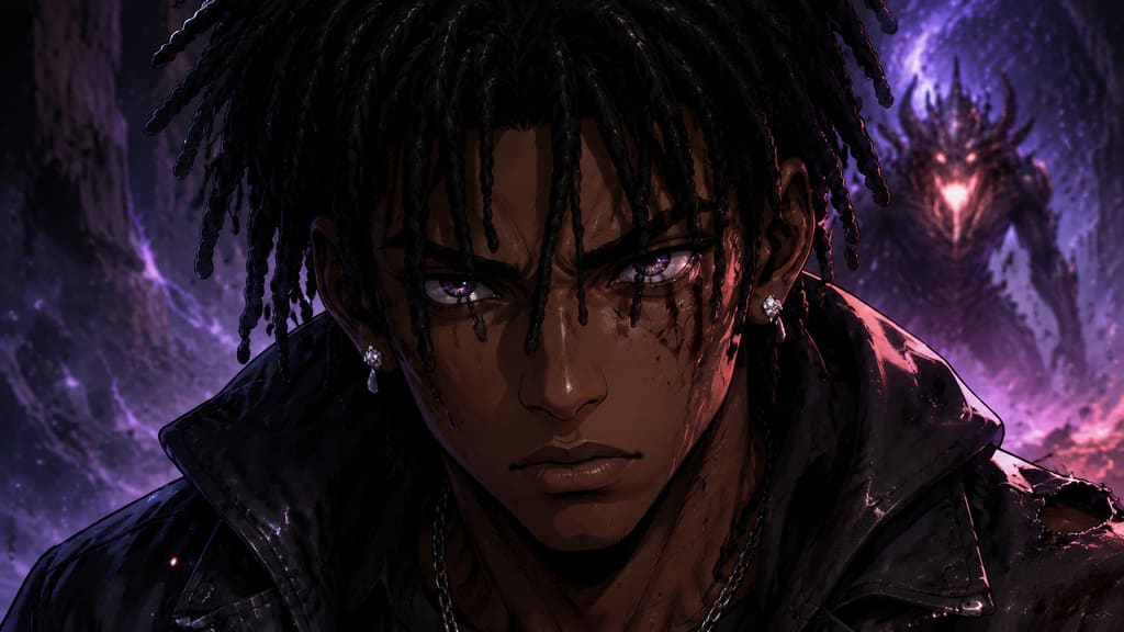 ZERO RANK — Episode 1: Rank Zero — page 2 panel 4: Malik lies motionless near the cavern wall as the monster approaches. His vision blurs, and survival seems impossible.