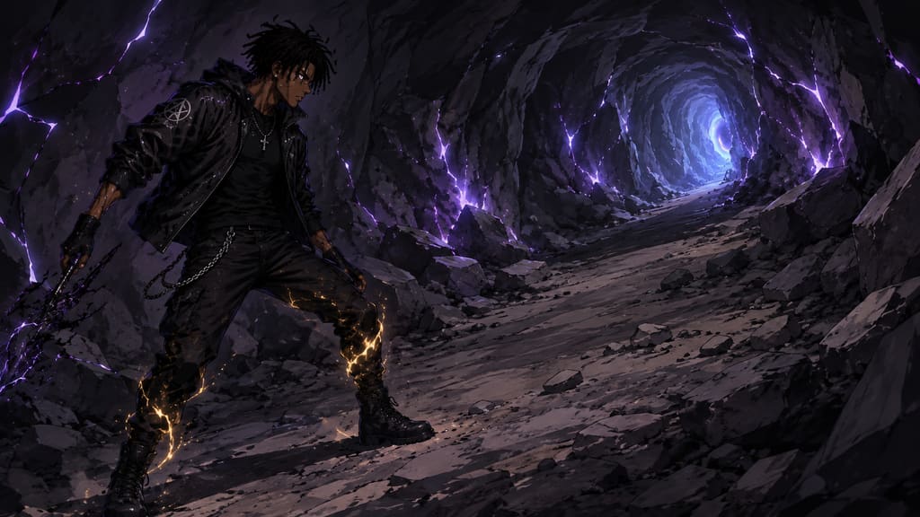 ZERO RANK — Episode 1: Rank Zero — page 5 panel 6: Malik tests his balance, shifting left and right. The improvement is small, but real.