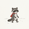 Raccoon — character reference for The Raccoon, the Pizza, and the Party Hat