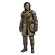 Pillard édenté — character reference for Ivy dans le paysage post-apocalyptique