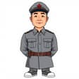 八路军政委 — character reference for 王二小智斗鬼子