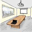 Office Presentation Room — location reference for The Presentation That Survived Coffee