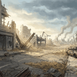 Ville post-apocalyptique — location reference for Ivy dans le paysage post-apocalyptique