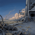 Entrée de la tour en ruine — location reference for Ivy dans le paysage post-apocalyptique