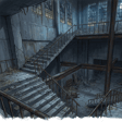 Escaliers de la tour en ruine — location reference for Ivy dans le paysage post-apocalyptique