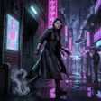 Viñeta de portada de Neon Detective