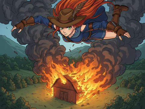 Skye the Sky-Rider: Valley Rescue — Comic Book AI comic by qcrao