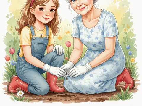 The Sunflower's Promise — Watercolor AI comic by qcrao