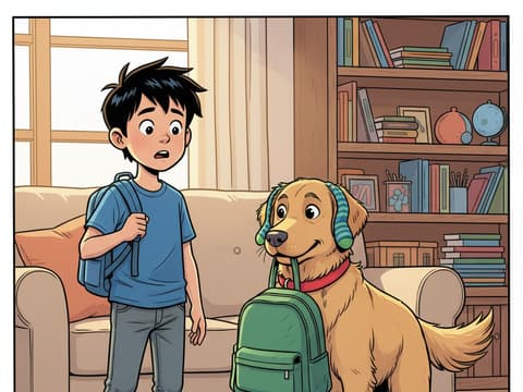 The Day My Dog Tried to Go to School — Comic Book AI comic by Hrida Sandbhor