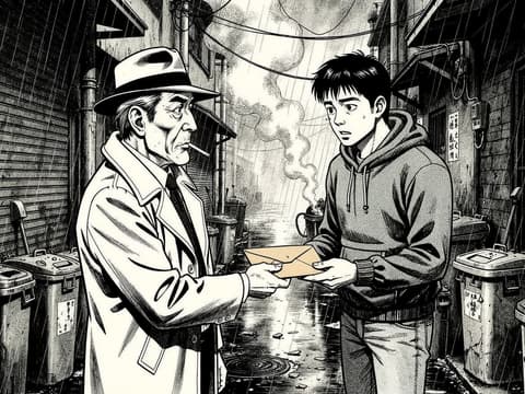 Midnight Exchange — Gekiga (Retro) AI comic by qcrao