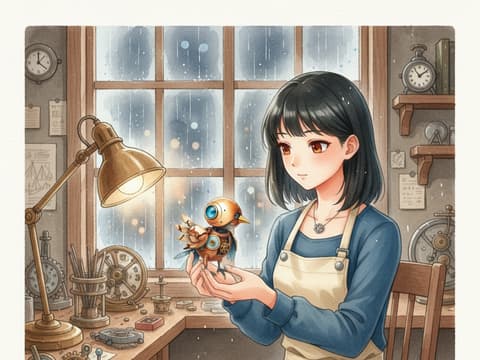 The Clockmaker and the Sky-Map — Watercolor AI comic by qcrao
