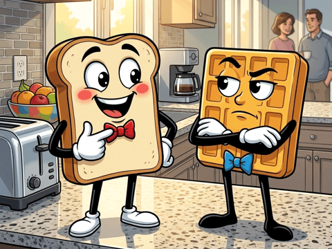 A Toasty Situation — Comic Book AI comic by Evie Bowe