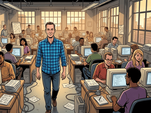 The Man Who Built Google's Brain — Comic Book AI comic by qcrao