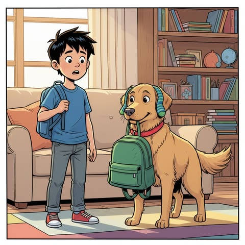 The Day My Dog Tried to Go to School, a Comic Book comic by Hrida Sandbhor