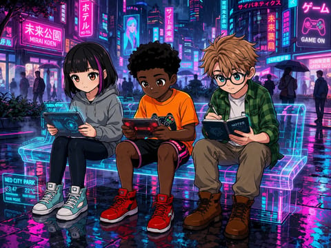 The Digital Defenders: CIVIX Adventure, a Cyberpunk comic by Zachary Winderl